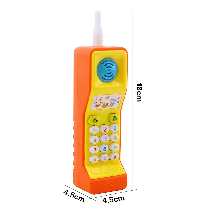 Children's educational electric toy with sound, light, music, and cartoon animal design for age 3