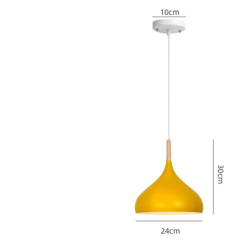 Modern zinc alloy fishline pendant lamp with adjustable aluminium alloy body in various colours