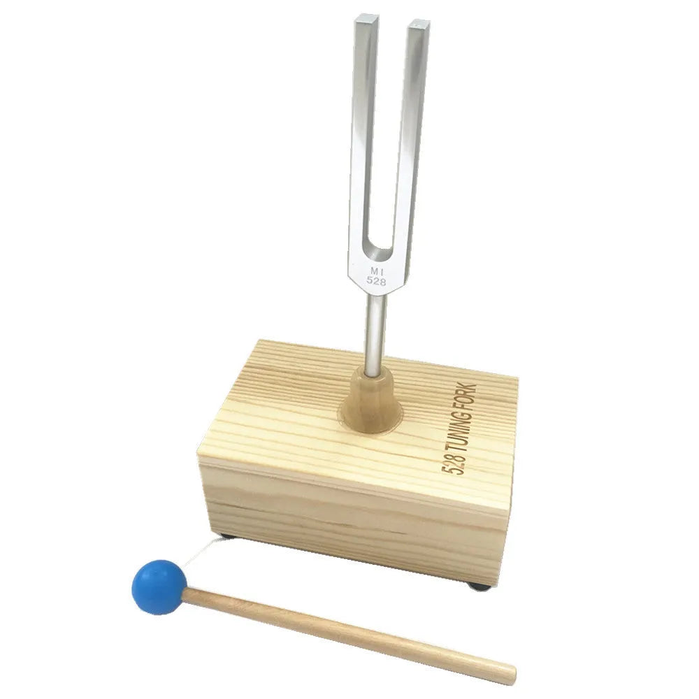 432Hz aluminium alloy tuning fork with speaker in kraft paper packaging box