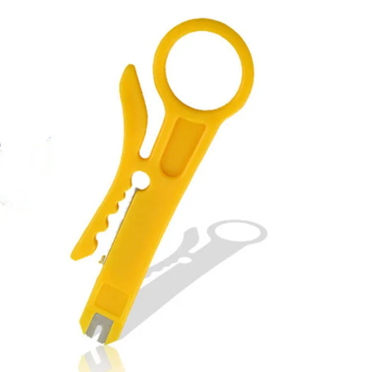 Multifunctional network cable pliers with stainless steel handle and 45# steel clamp head, flat mouth design