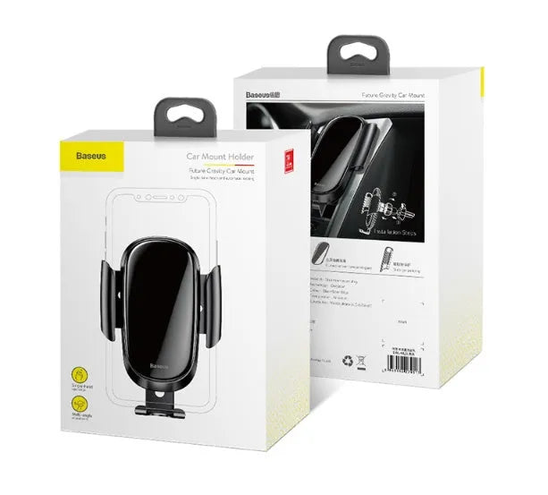 Smart universal car bracket shown in black, blue, and silvery colour options.