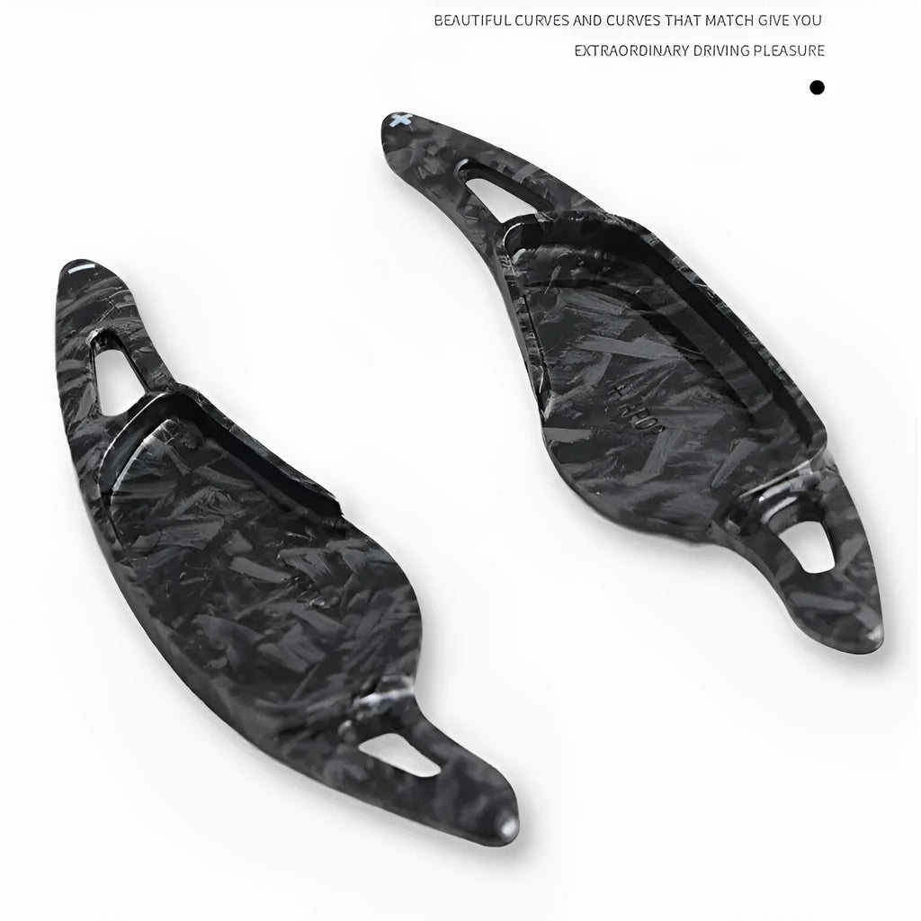 Carbon fibre black steering wheel paddle shifter for car interior modification