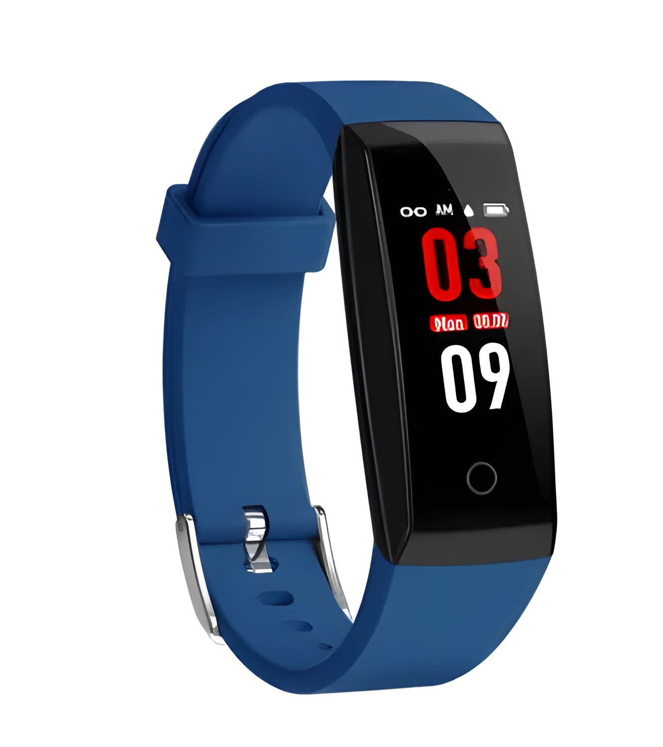 Colour screen smart bracelet with OLED display in black, blue or violet with IP67 waterproof rating