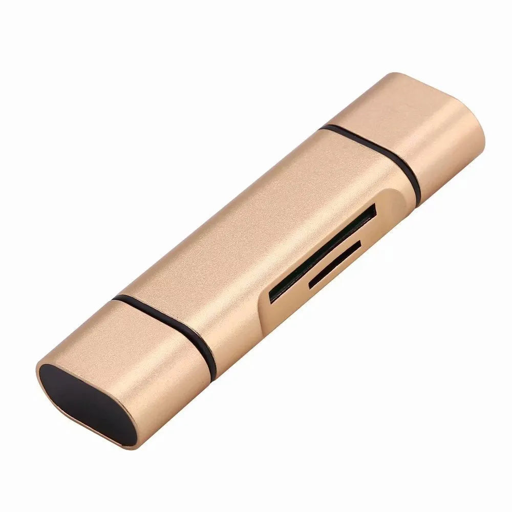 USB mobile phone card reader triad MICRO TYPE-C aluminium alloy supports TF SD OTG