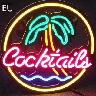 LED coffee neon billboard advertising light with high brightness mixed colour illumination