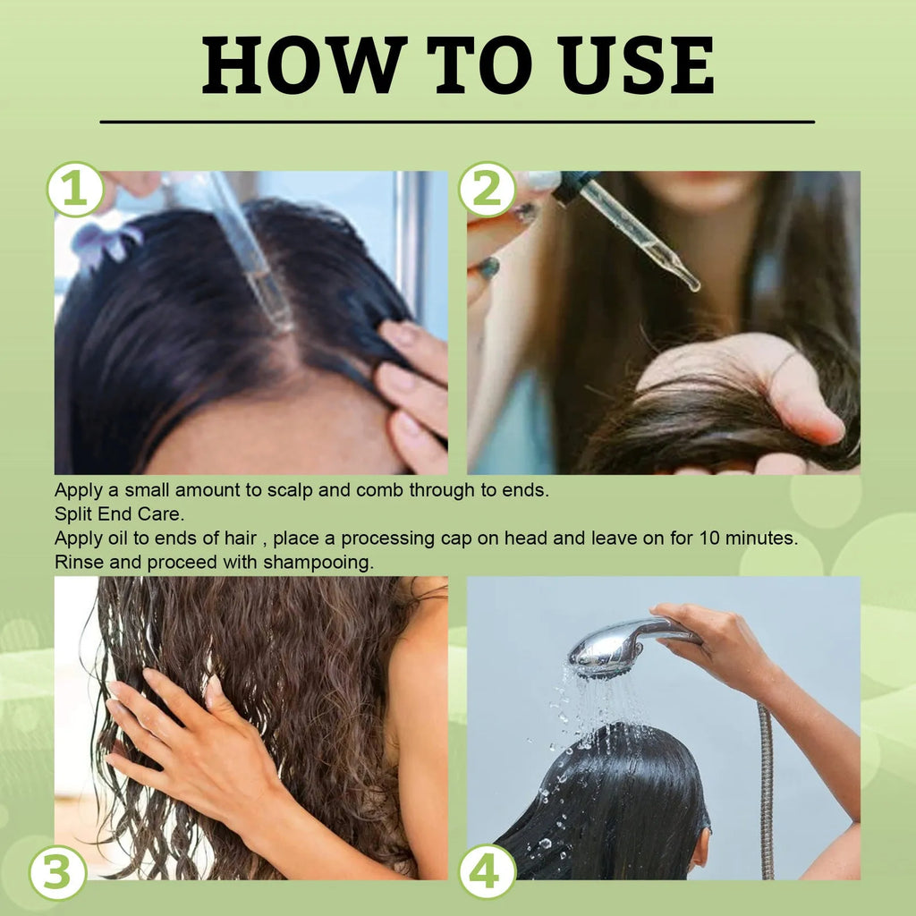 59ml bottle of rosemary mint hair growth fluid for scalp massage and nourishment.