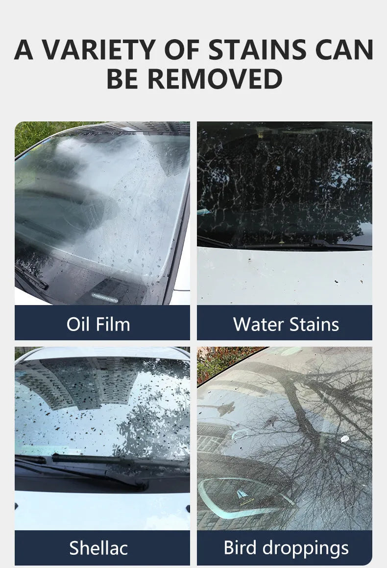 Glass oil film remover cleaning paste bottle in choice of 50ml, 100ml or 200ml sizes for car and window decontamination.