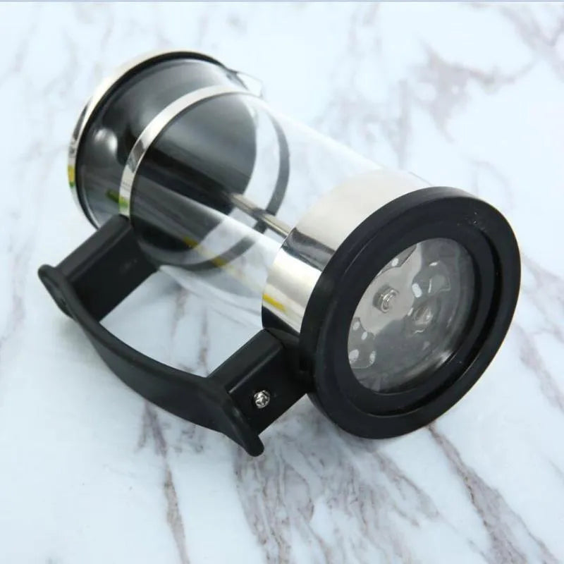350ml capacity glass French press coffee maker with stainless steel plunger