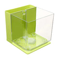 Self-cleaning small fish tank 2.5L compact desktop aquarium 18x17x16.5cm