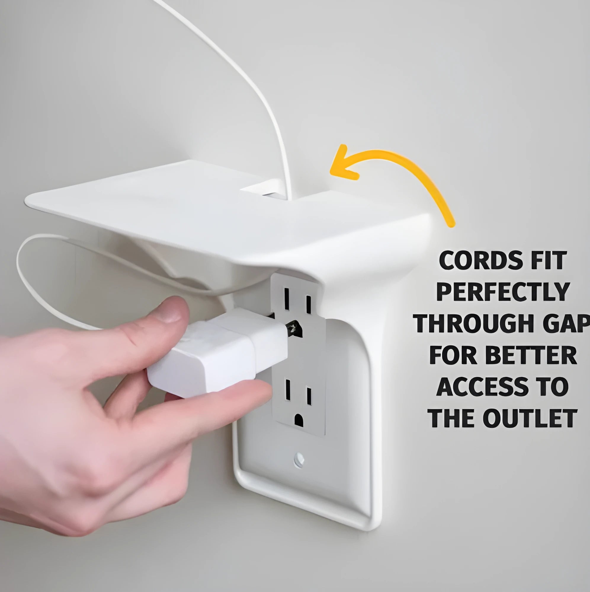 White plastic socket rack organiser tray for toolboxes, dimensions 14x10x15 cm.