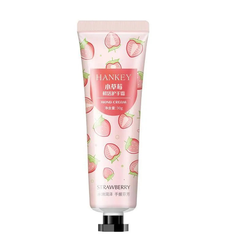 30g tube of fruit-scented hand cream for dry skin moisturising, available in 11 fragrance options.