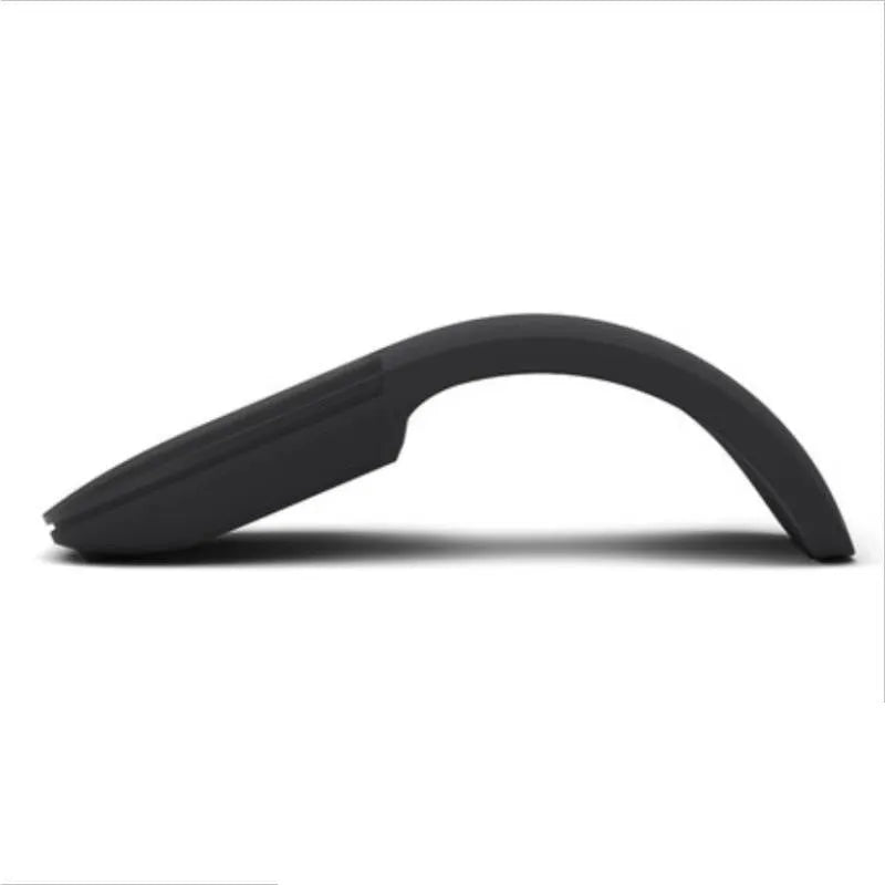 Folding Bluetooth wireless mouse shown in both open and closed positions with compact 131.2mm design