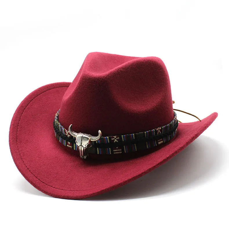 Western cowboy hat in bell crown style made from polyester fabric available in multiple colours