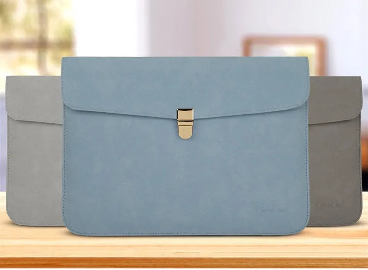 Matte PU fabric notebook inner bag 12 inch size simple handbag