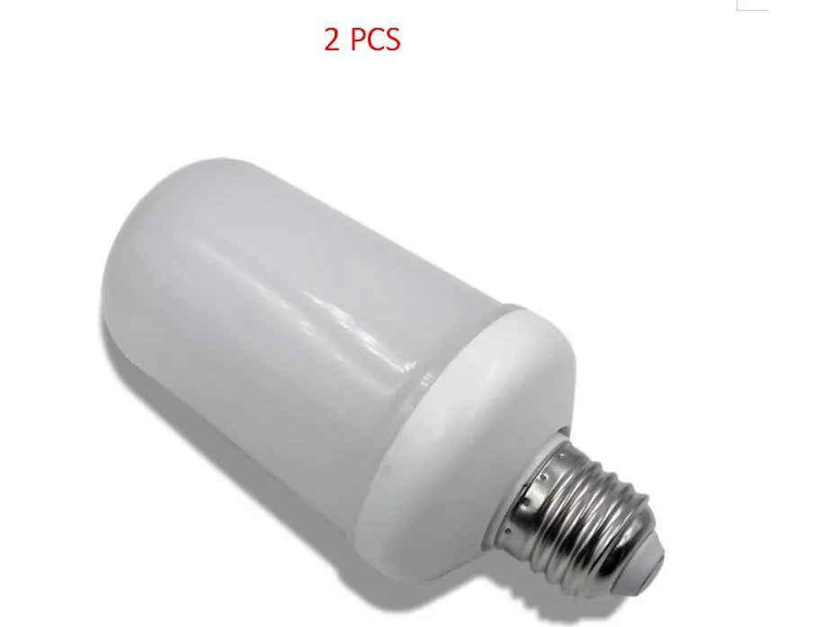 LED decorative bulb emitting orange flickering light to imitate a flame