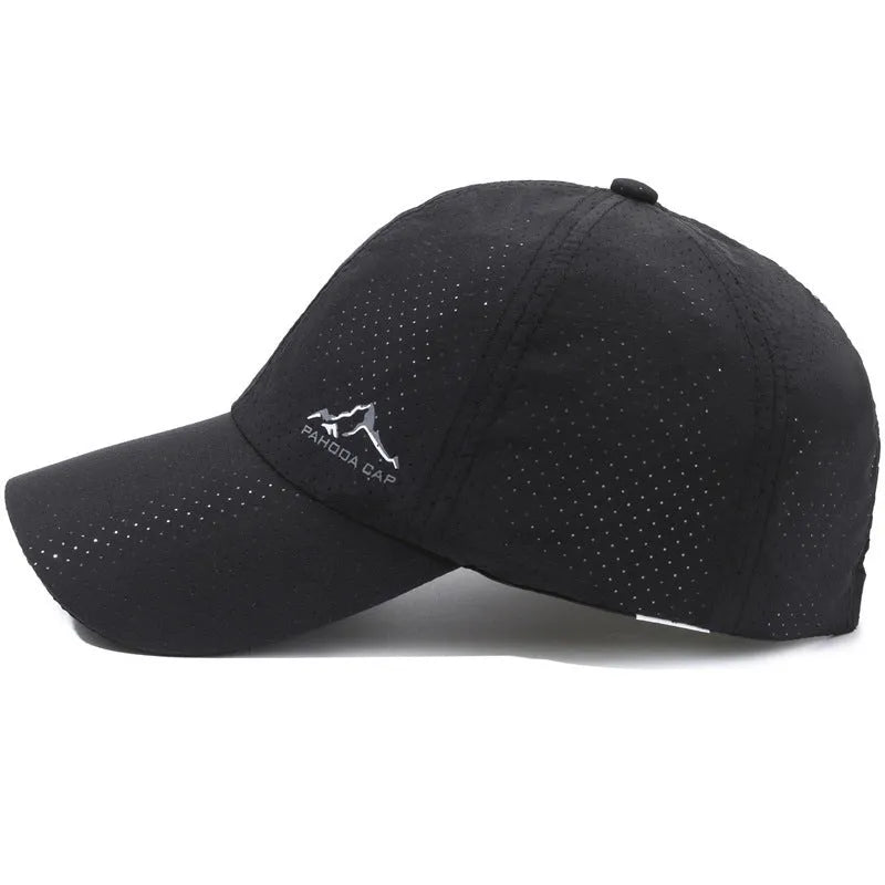 Adjustable Korean-style baseball cap in army green colour on a white background.