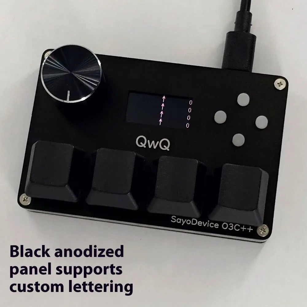Hall effect magnetic axis numeric keyboard with IPS screen, programmable knob, and RGB backlighting