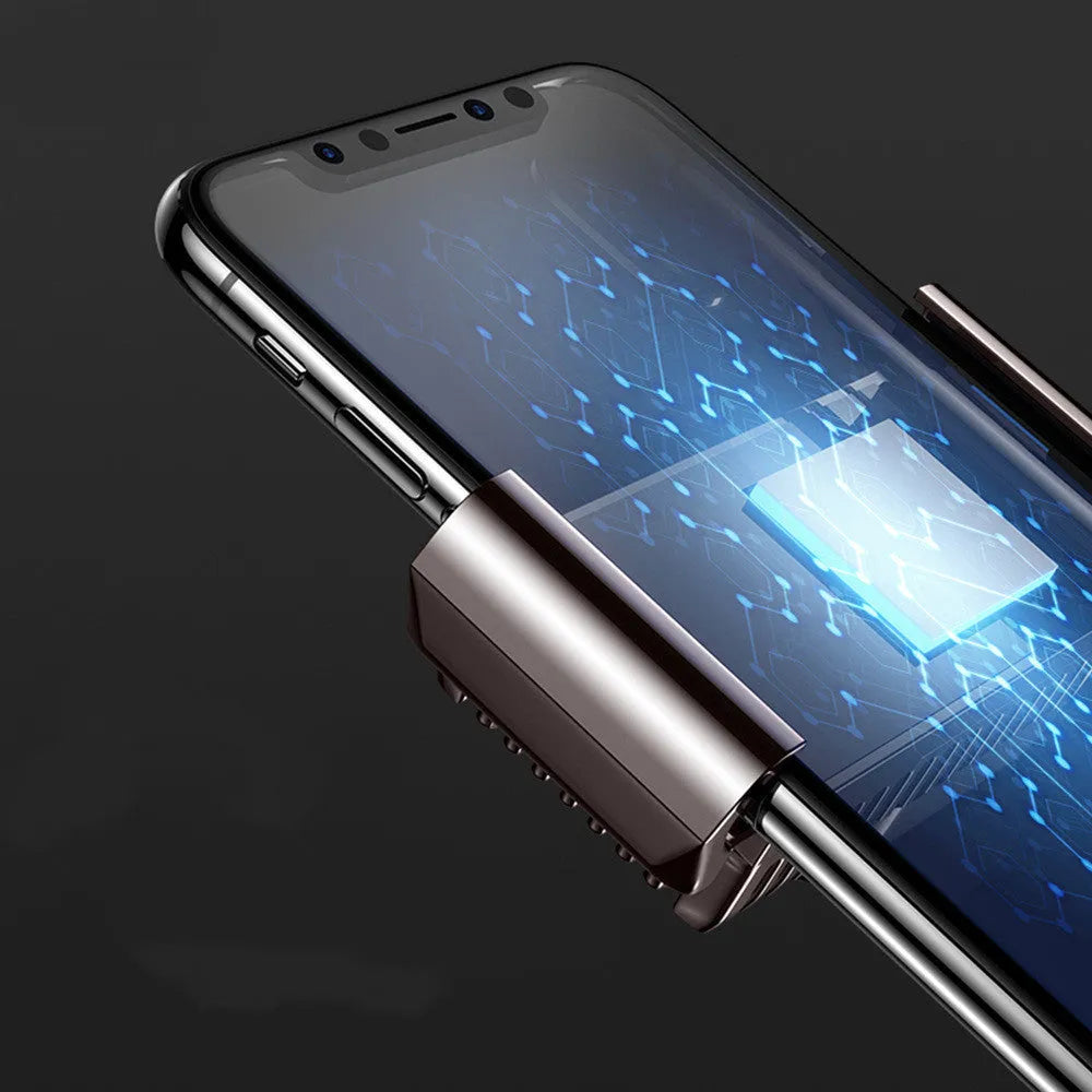 Black clip-on mobile phone radiator with aluminium alloy and ceramic cooling components