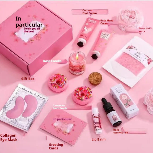 Soy wax aromatherapy candle gift box in modern style with multiple colour options including pink, sunflower, and black.