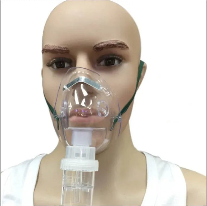 Two soft rubber mask aid loops for relieving ear pressure from face masks.