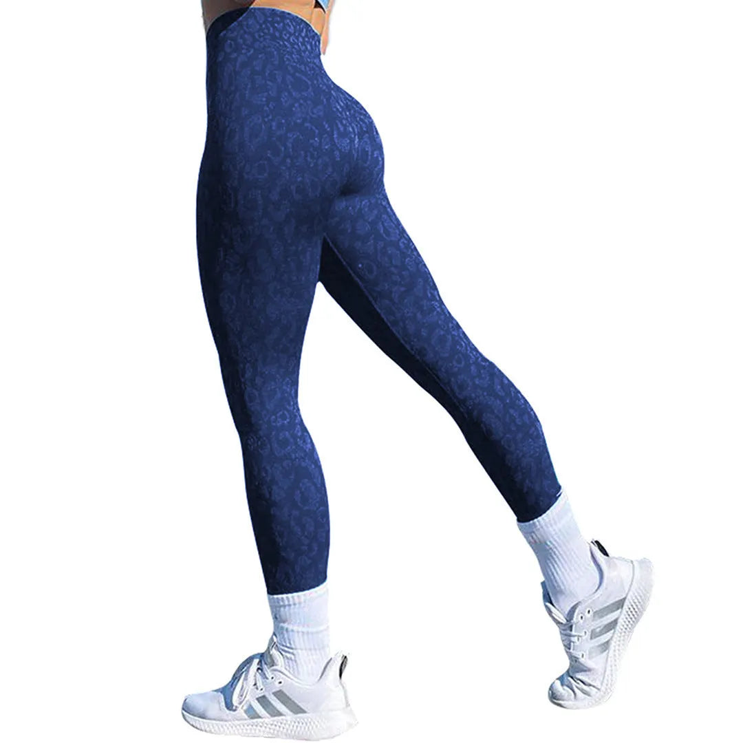 Women's push up booty leggings in a camouflage pattern for gym and yoga workouts.
