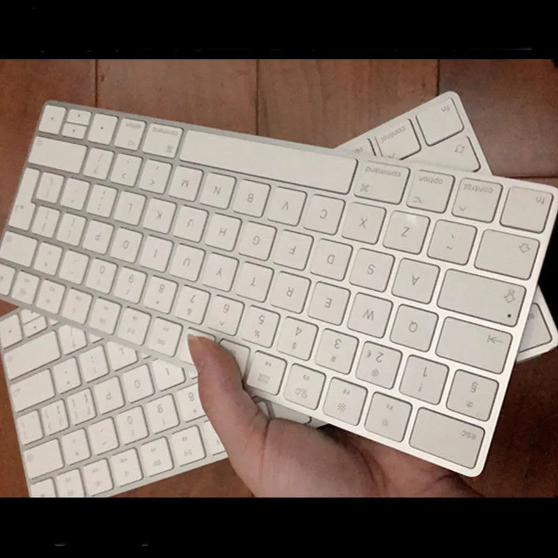 Apple Bluetooth wireless keyboard G6 with white ultra-thin metal casing