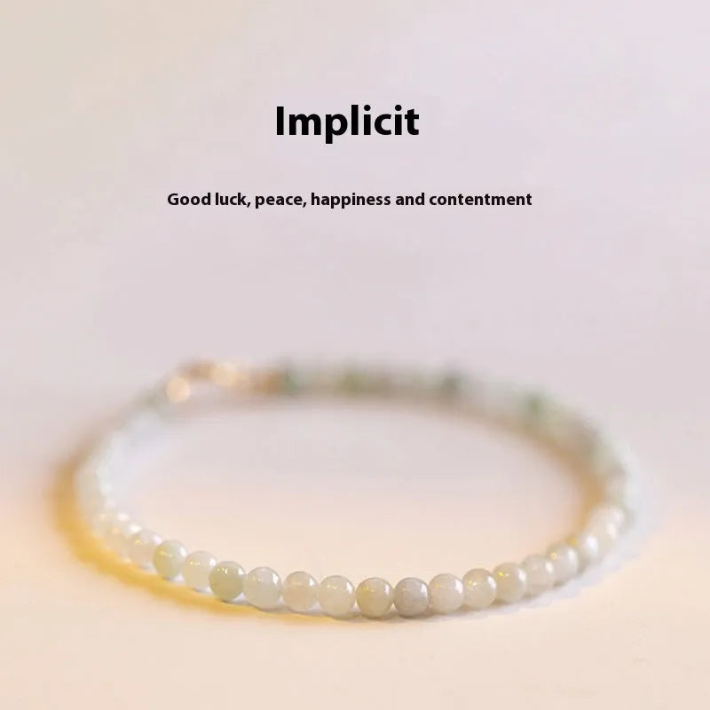 Korean style retro jade bracelet in ball type design with multiple sizing options