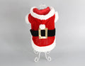 Red acrylic pet dog Christmas clothing with festive skirt style for small dogs