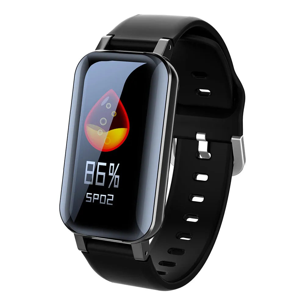 Call Bracelet smart fitness tracker in Black, Blue, and Coffee colours on a wrist