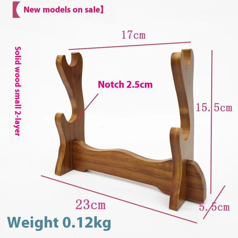 Handmade wooden multi-layer bracket shelf with Chinese style design for displaying decorations
