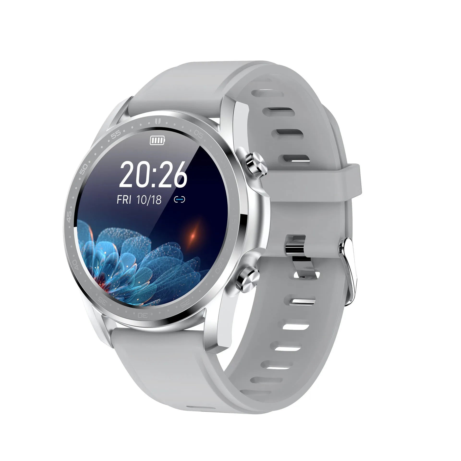 Youth2 Body Temperature Smart Bracelet with 1.3-inch touch screen and zinc alloy case in black or grey