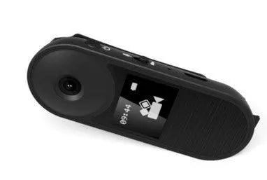 1080P HD video recording pen with magnetic backing, black, measuring 75x27x13mm