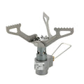 Portable one-piece propane camping stove for outdoor use
