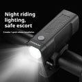 USB rechargeable bicycle headlight with quick release strap mount