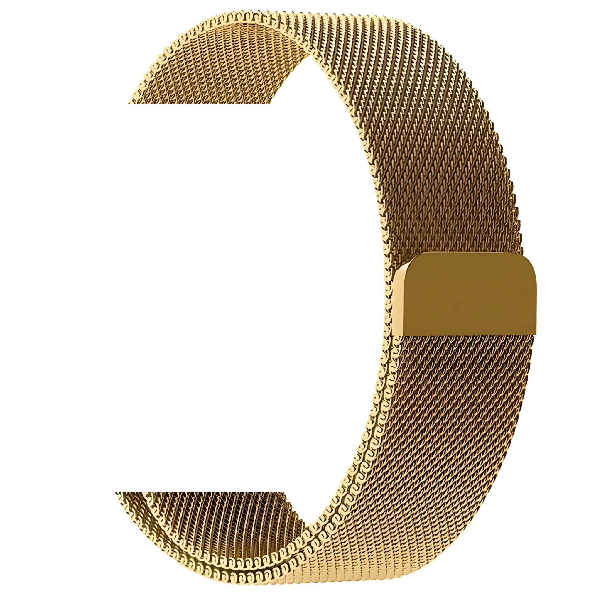 Stainless steel watch strap in silver, shown with measurements for 38mm/42mm cases and 22mm/24mm lugs.