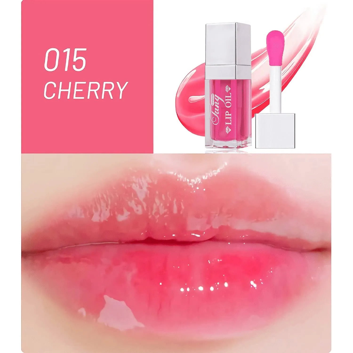 Five colour shades of a moisturising lipstick and lip gloss hybrid product with repairing lip essence oil.