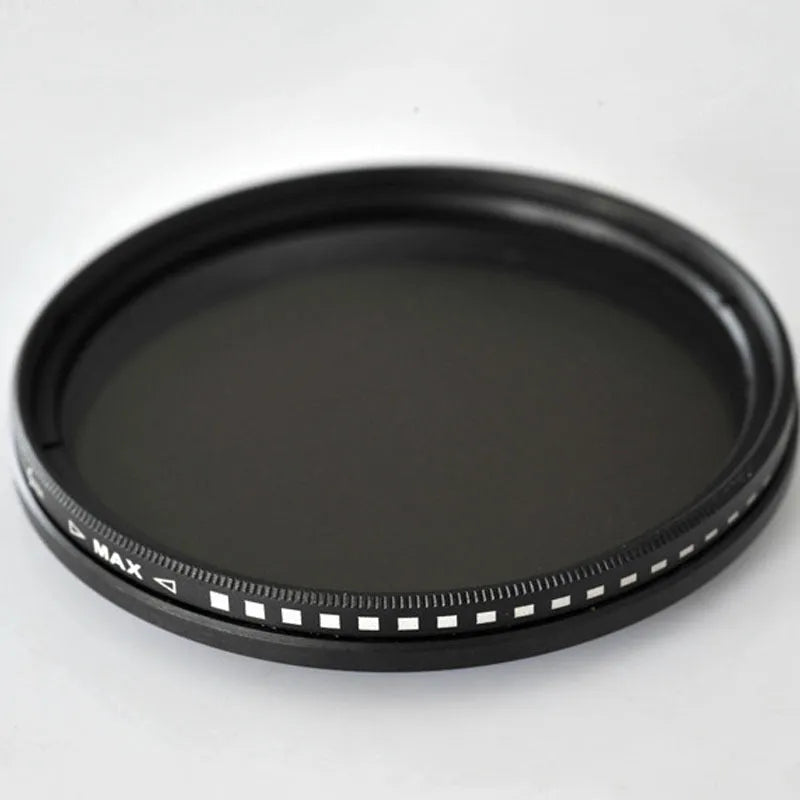 Set of four camera neutral density filters with multi-diameter threads for lenses from 37mm to 95mm