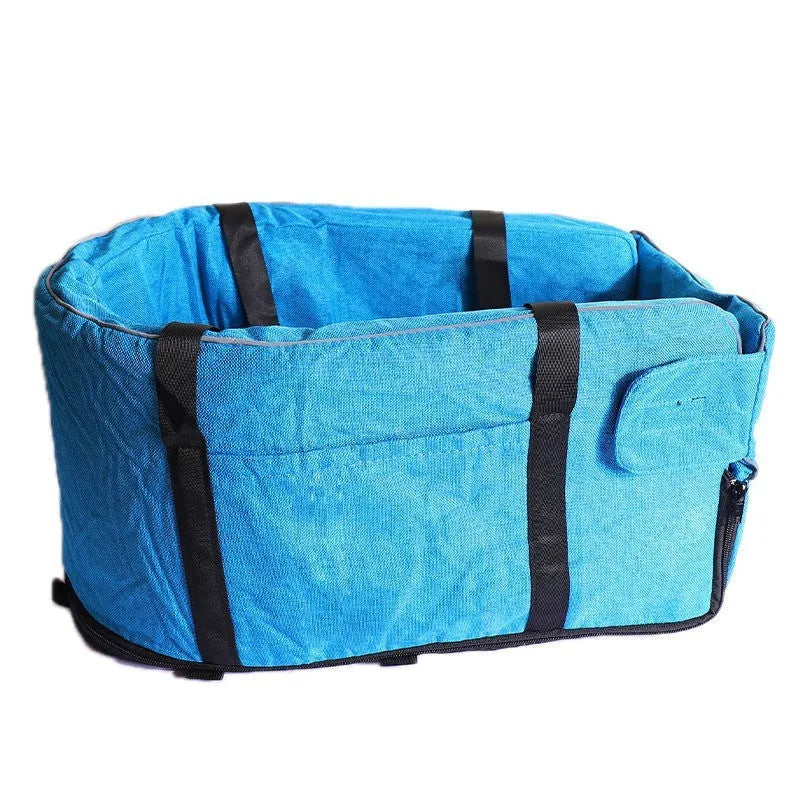 Outdoor cloth dog kennel in blue, grey, red, or grey mesh, shown as a portable shelter for dogs.