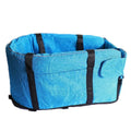 Outdoor cloth dog kennel in blue, grey, red, or grey mesh, shown as a portable shelter for dogs.