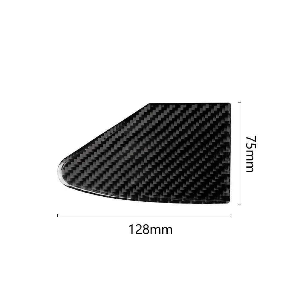 Carbon fibre USB charging port panel sticker for car interiors