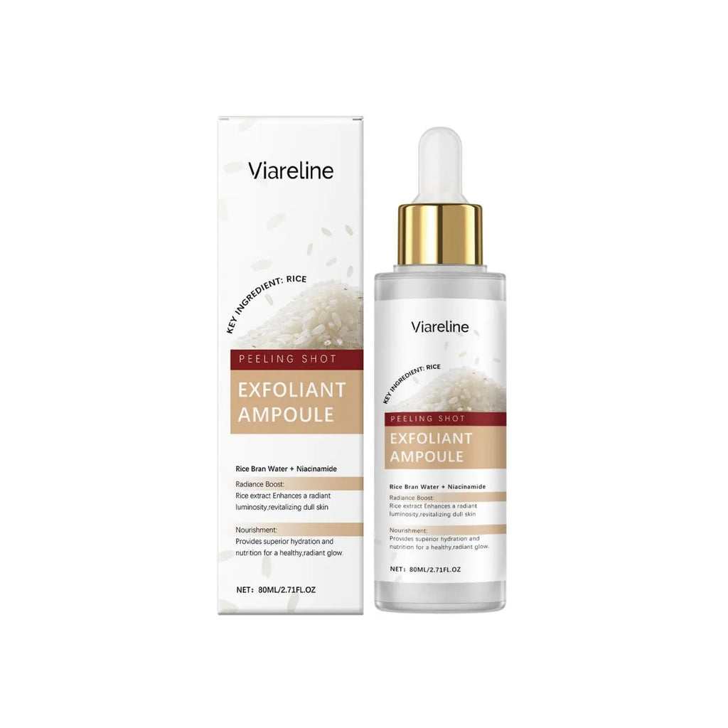 80ml bottle of facial exfoliating liquid with salicylic acid and hyaluronic acid.