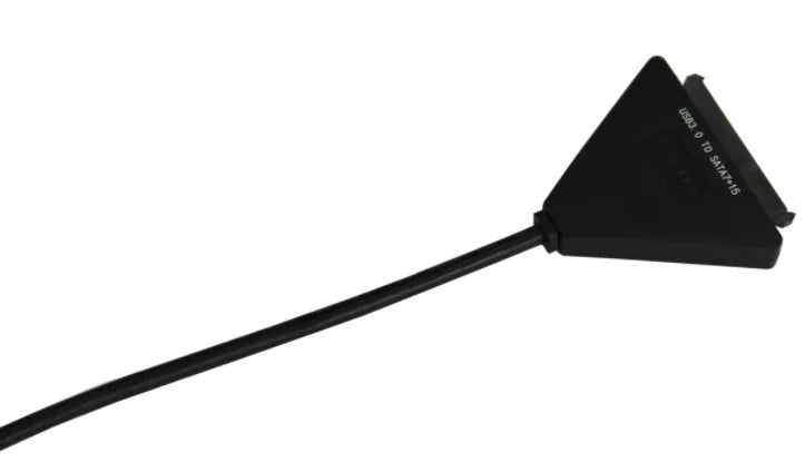 Black USB 3.0 to SATA 7+15 pin interface hard drive external adapter cable