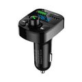 HY82 car MP3 player Bluetooth FM transmitter with USB charging ports installed in vehicle cigarette lighter