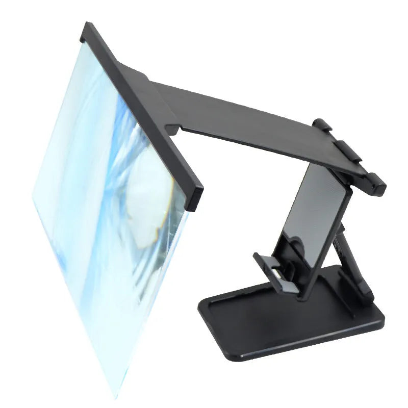 L20 split mobile phone screen magnifier with 12-inch acrylic lens and black adjustable bracket