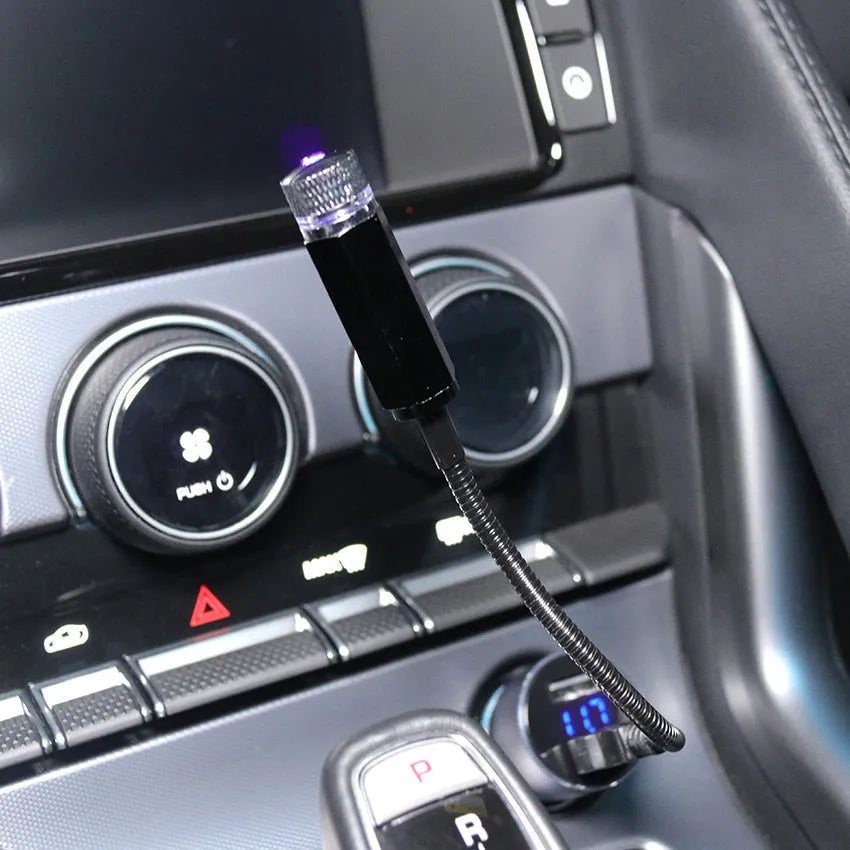 Metal mini LED car roof star night lights projector in red and purple colour options for interior atmosphere