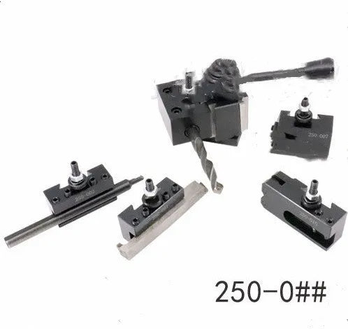 Machifit 250-000 wedge steel quick change tool post and lathe tool holder set