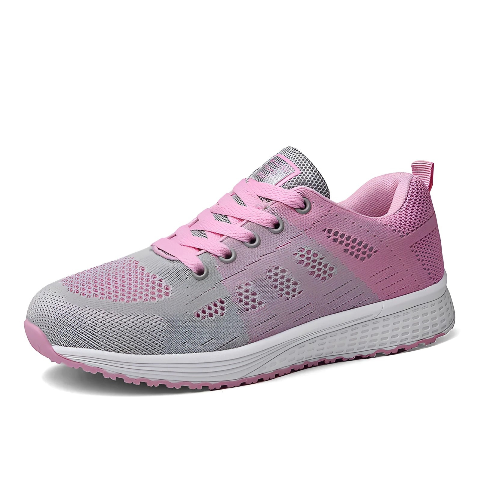 Women's flat board casual shoe with high-top design and back lacing in white colour