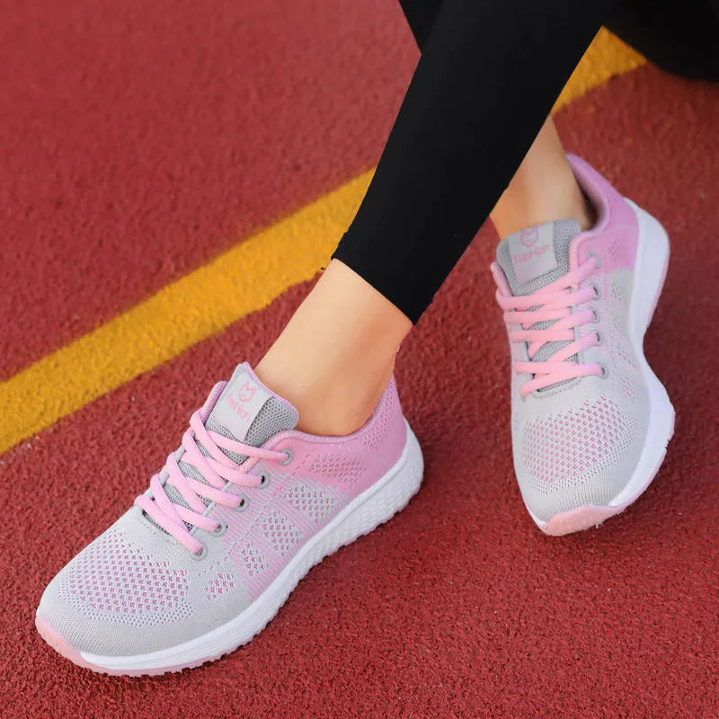 Women's flat board casual shoe with high-top design and back lacing in white colour
