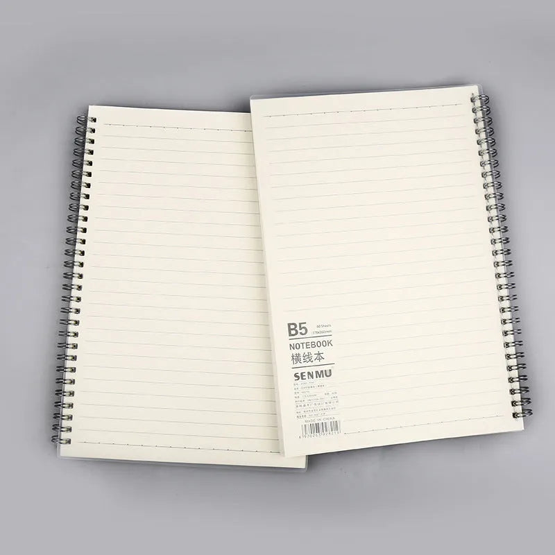 Creative Coil spiral bound notebook with dot matrix pages, PP matte cover, A5 size