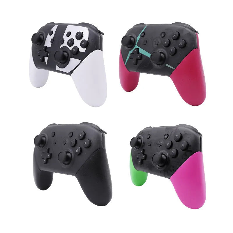 Black Switch PRO wireless Bluetooth gamepad for Nintendo Switch consoles with vibration feedback